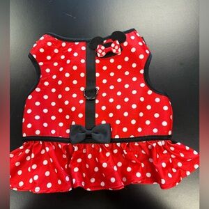 Disney Tails Minnie Mouse Dog Harness Size Large